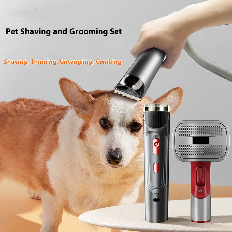 Full Series Dogs And Cats Hair Suction Head Accessories Comb Suit Pet Shaver