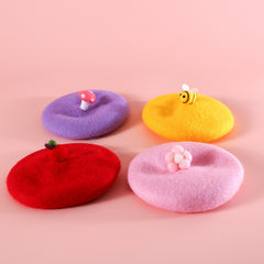 Pet Wool Cartoon Colored Bud Hat