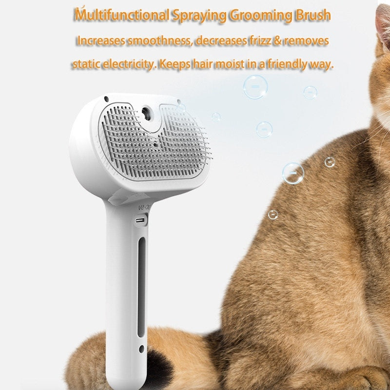 Pet Comb with Built-in Mist Humidifier