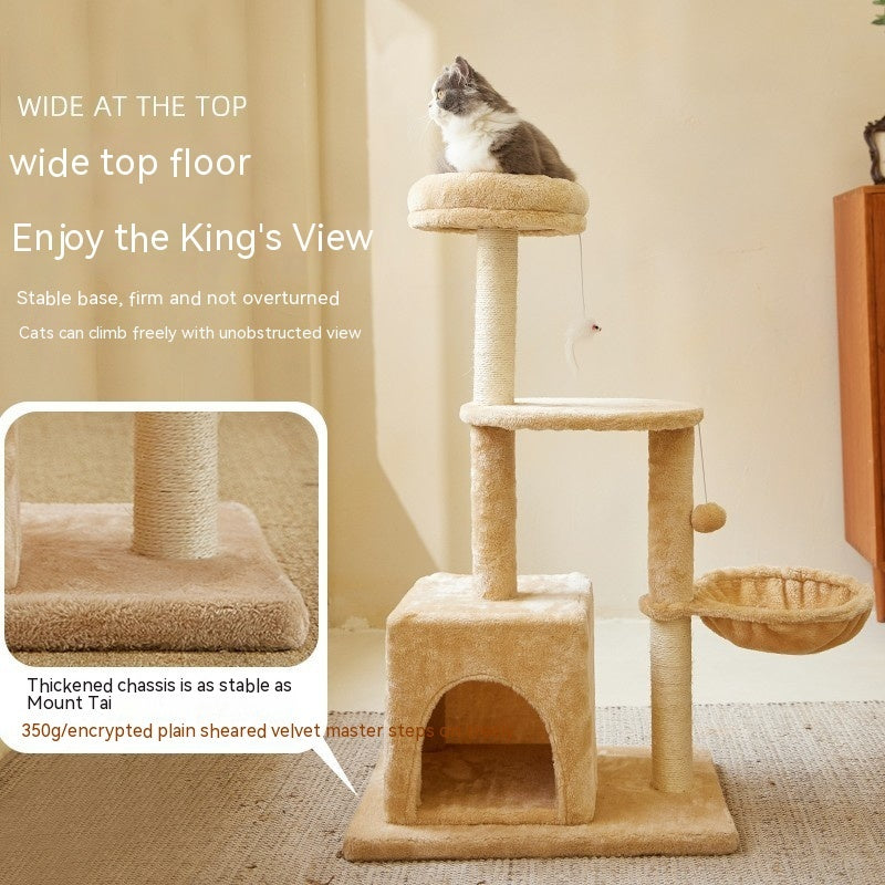 Pet Supplies Cat Climbing Frame Wooden Simple Cat Toy Wear-resistant No Dandruff