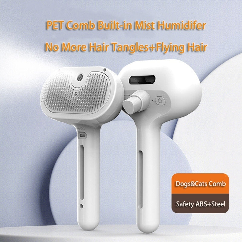 Pet Comb with Built-in Mist Humidifier